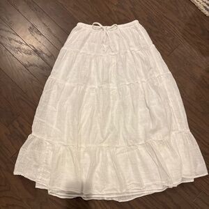 NWOT white linen American Eagle Skirt